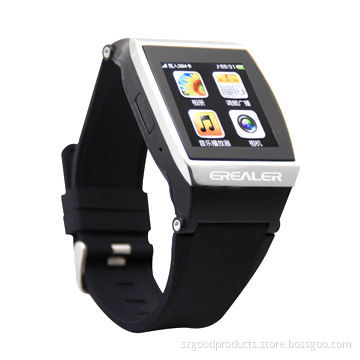 NFC Bluetooth watch for smart phone with music player, radio, camera, alarm clock, watches